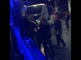 wait, i'll take you. new video from the bus with khabib [nr]