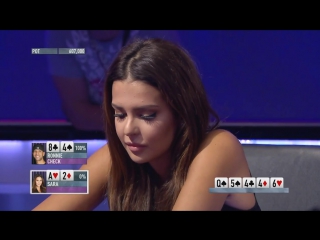 miss finland beat a dude at poker what is she doing o o