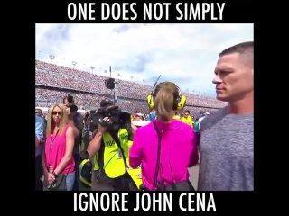 she just ignored john cena