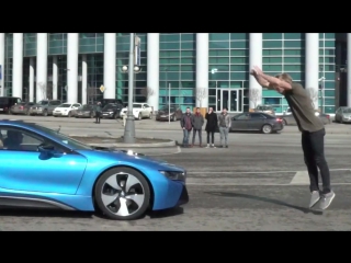 how it was. somersault through bmw i8.