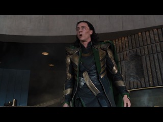 a funny moment from the avengers movie. hulk and loki