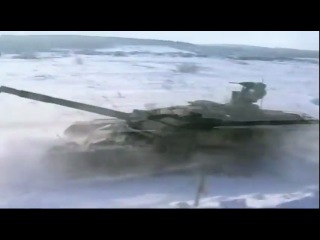 tank t-90ms. winter demonstration