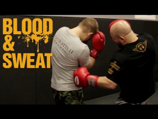 boxing. front uppercuts to the body